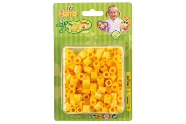 Hama maxi perler i blister 250stk. gul