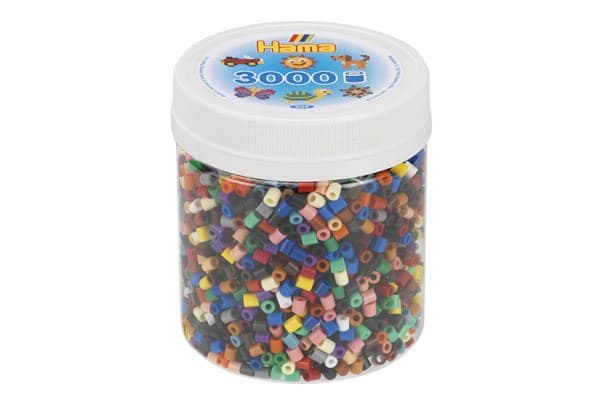 Hama midi pärlor cup 3000pcs mix 67