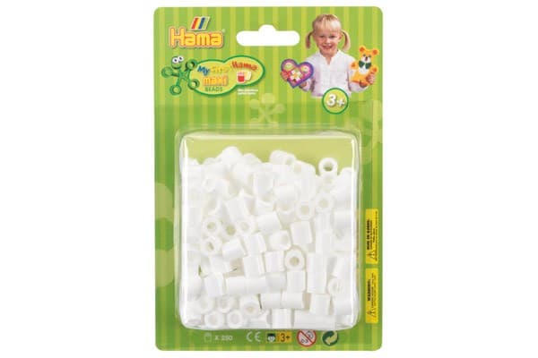 Hama maxi perler i blister 250stk. hvid