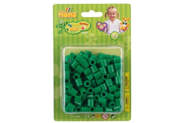 Hama maxi perler i blister 250stk. grøn
