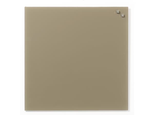 Magnetisk glastavle 45 x 45 cm beige