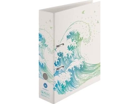 Herlitz 50033393, A4, D-ring, Blå, Grön, Vit, 8 cm, 2D