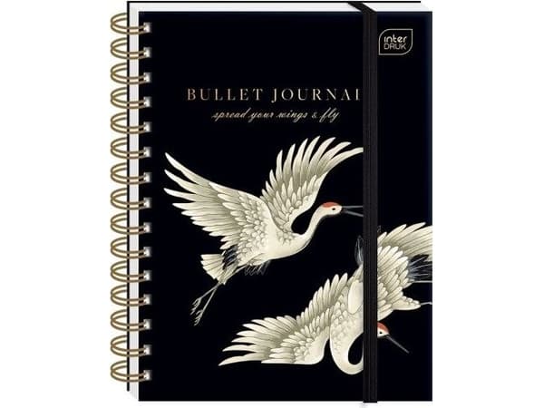 Interdruk Organizer på en spiral INTERPRESS Bujo A5 224k. 80g Birds Interprint