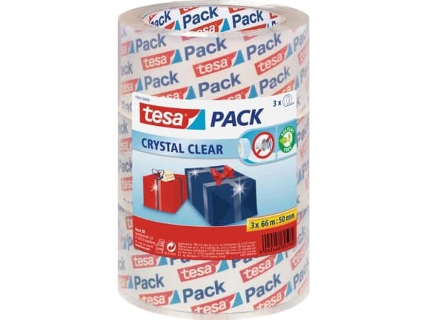 TESA 57831-00000-01, 66 m, Transparent, Polypropylen (PP), 50 mm, 3 stk