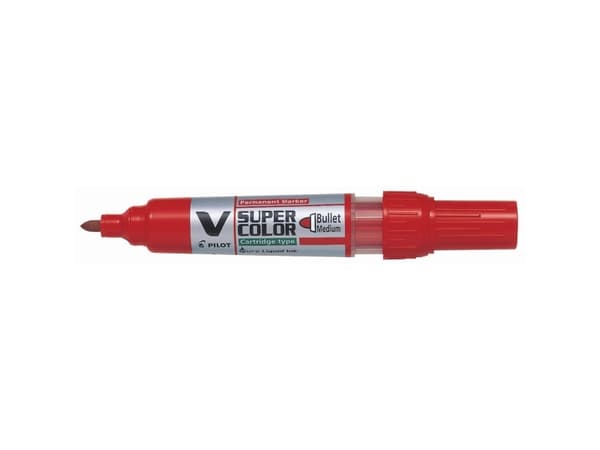 Permanent marker Pilot Begreen V Super Color, rund spids, blå