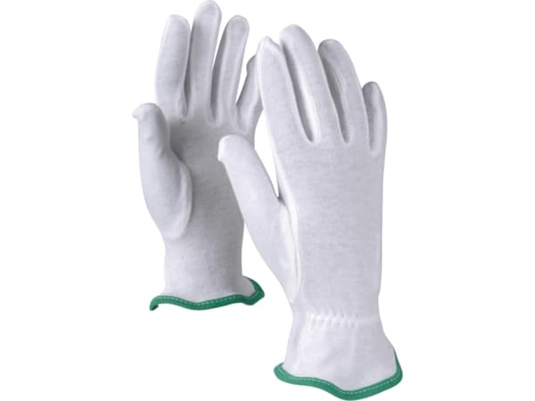 OX-ON strikhandske str. 10 - Knitted Basic 13002, strålesyet handske i 100% bomuld
