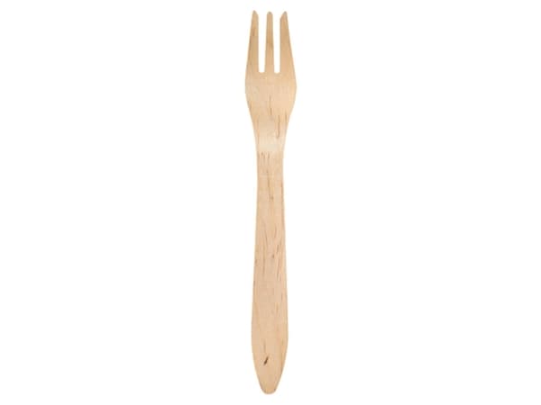 Bestick duni gafflar, vaxade, 19 cm, påse med 100 st.