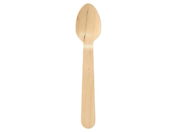 Bestick duni teskedar, vaxade, 11 cm, påse med 100 stycken.