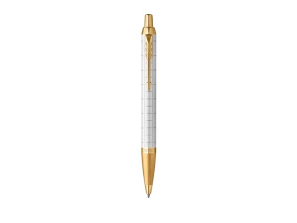 Parker IM Premium, Klämma, Fastklämbar, indragbar kulspetspenna, Påfyllnadsbar, Blå, 1 styck, Medium