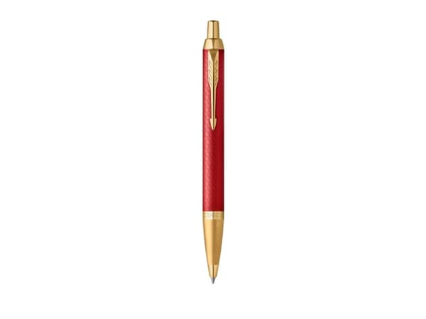 Parker IM Premium, Klämma, Fastklämbar, indragbar kulspetspenna, Påfyllnadsbar, Blå, 1 styck, Medium