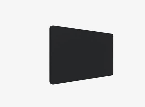 Pöytäseinä Edge 1200x700mm Kangas Fiji musta