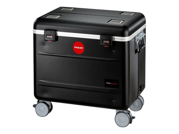 PARAT PARAPROJECT Case TC10 EDUCOVER+/KidsCover - Vogn (kun lading) - for 10 nettbrett - låsbar - X-ABS plastic - svart