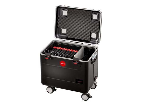 PARAT PARAPROJECT Case TC10 EDUCOVER+/KidsCover - Vogn (kun lading) - for 10 nettbrett - låsbar - X-ABS plastic - svart