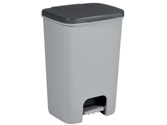 Curver Essentials, 40 l, Rektangulær, Plastikk, Grå, Pedal, 380 mm