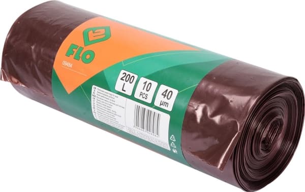 Flo Sekker perforert 200L for løv og lett hageavfall 10vnt. (09484)