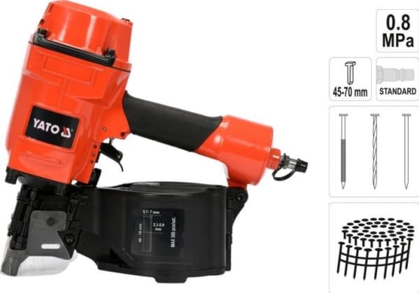 YATO PNEUMATISK TROMMELSPIKKER 45-70mm