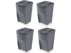 Prosperplast Sortibox avfallsbeholder for separering 4 x 35L grå (IKWB35S4-405U)