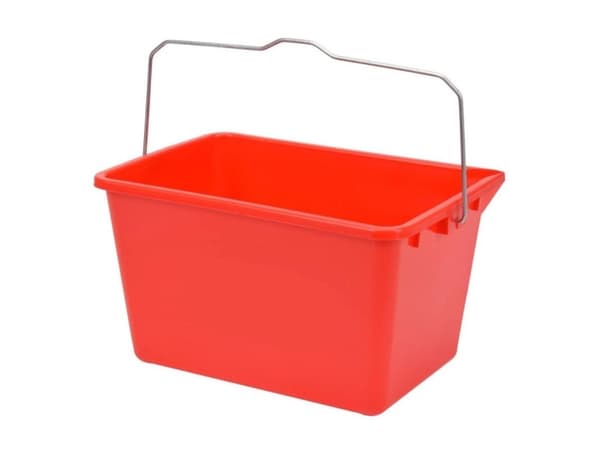 Yato YT-54744, Bygghink, Rektangulär, Polypropylen, Röd, 19 l, 435 mm