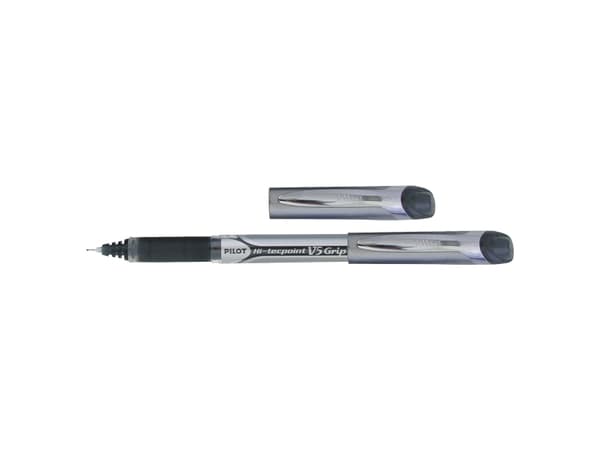 Pilot Hi-tecpoint V5 Grip, black, Svart, 0,3 mm