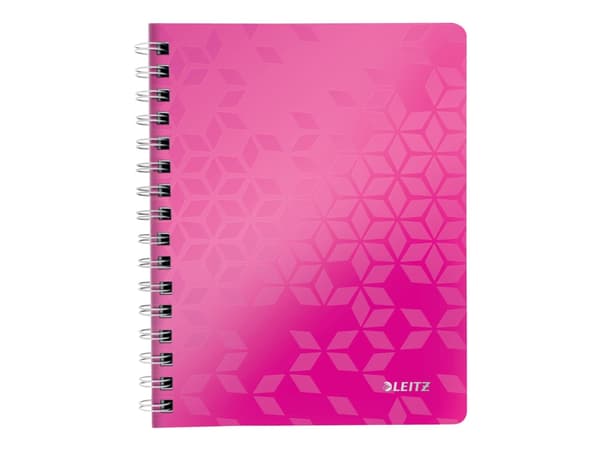 Leitz WOW, Vaaleanpunainen, A5, 80 arkkia, 80 g/m², Neliöpaperi