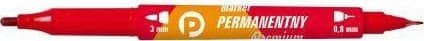 Tetis Permanent marker red round tip