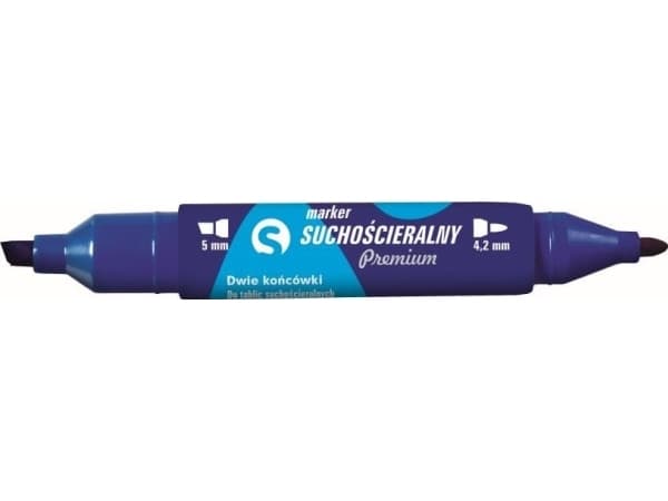 Tetis TETIS KM504 Premium dry wipe marker 2 tips - blue Tetis FAIRS