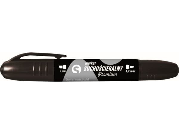 Dry erase marker black 2 tips (12pcs) KM504-V2