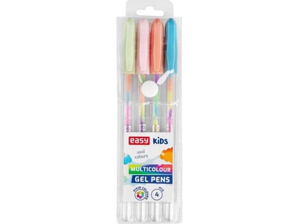 Easy Stationery Żelopis neonowy 4 multi kolory EASY
