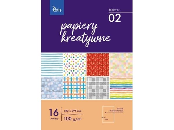 Tetis Luovat paperit TETIS 100g/m2 16ark - 2 Tetis
