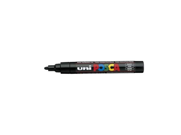 Paintmarker Uni POSCA PC-5M sort 1,8-2,5 mm - (6 stk.)