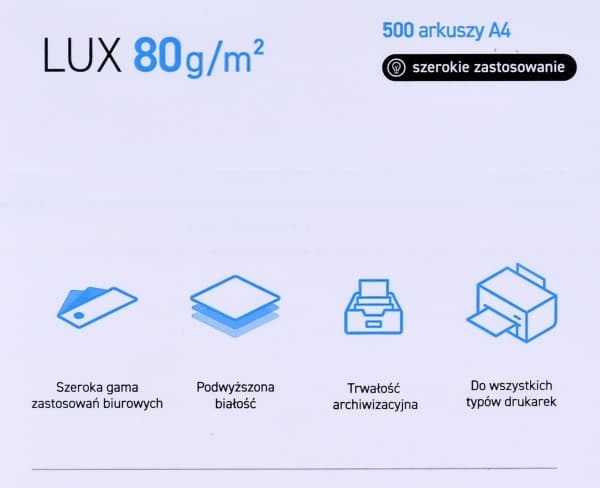 Igepa Pollux, Universal, A4 (210x297 mm), Matt, 500 ark, Hvit, 80 g/m²