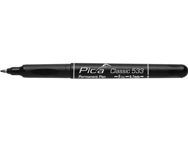 PICA Classic Permanent marker INSTANT-DRY 0,7mm rund spids sort - 2107729