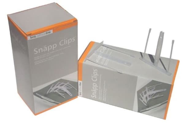 Snap-Clips 80mm 50kpl, valkoinen125x225x105mm 0,355kg (50kpl) - (50 kpl/pakkaus) - (50 kpl/pakkaus)