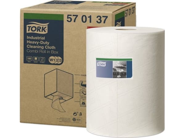 Tork Tork - Premium Heavy Duty 1 Ply Non Woven pyyhin - valkoinen