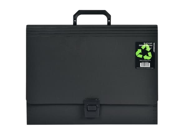 Docusmart Hjemmearkiv A4 sort PP - med 24 lommer