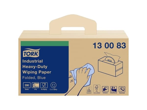 Aftørringsklud Tork W7 Handybox 3-lag Ekstra kraftig 32,4x38,5 cm,200 stk/krt
