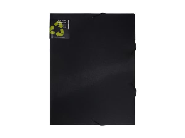 Dokumentbox BLACK A4 Sort