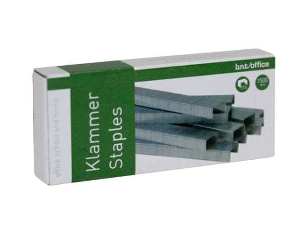 Hæfteklammer bnt/Office 21/4 stål 1500stk/pak