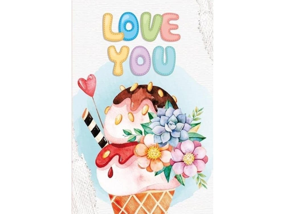 Fresh Decorative notebook 105x165/64K grille TW Ice cream