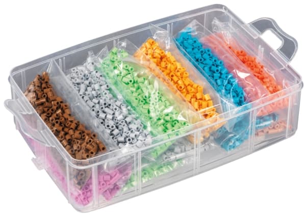 Hama opbevaringsboks stor, 12.000 perler+3 plader