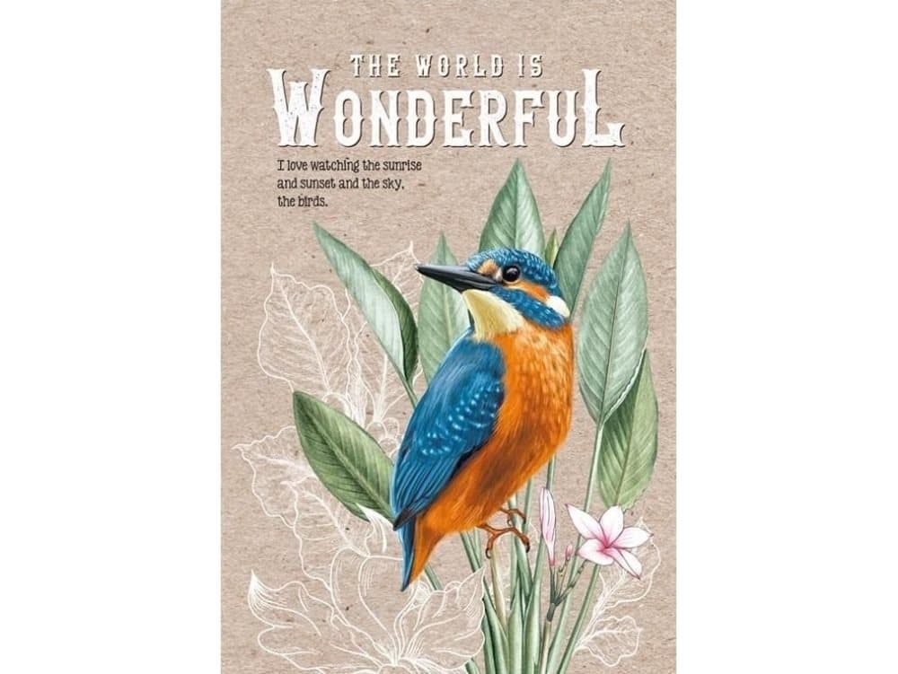 Fresh Decorative notebook 145x197/80K grille TW Kingfisher