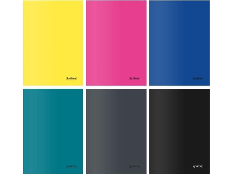 Herlitz Notebook A5/60K line PP Colors (5 pcs)