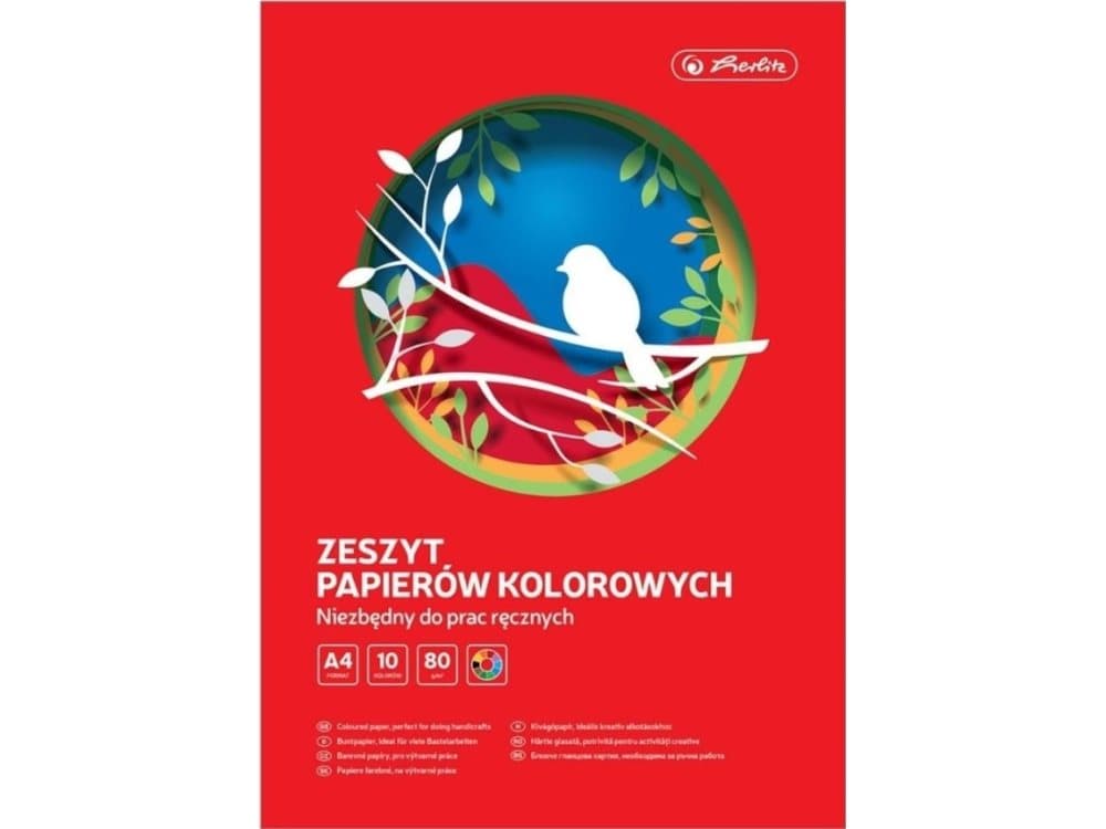 Herlitz Notebook of colored papers A4/10K (10 pcs)