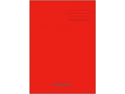 Narcissus Notebook A5/32K checkered PP Red (4 pcs) NARCISSUS