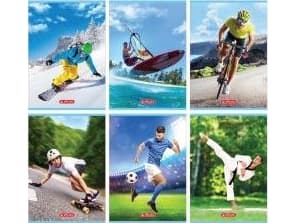Herlitz Notebook A5/32K checkered Sport (10 pcs)