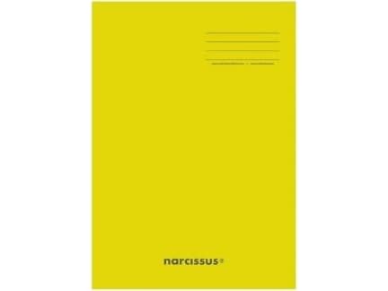 Narcissus Notebook A5/32K, checkered PP Yellow (4 pcs) NARCISSUS