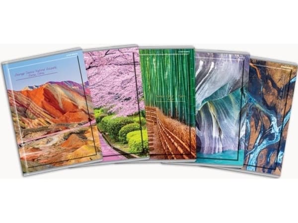 TOP-2000 Notebook A5/96K Globe line (5 pcs)