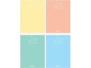 Herlitz Notebook B5/96K checkered Pastel Color (5 pcs)