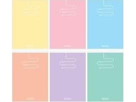 Herlitz Notebook A5/32K double line Pastel Color (10 items)