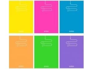 Herlitz Notebook A5/60K checkered Color Blocking (5 pcs)